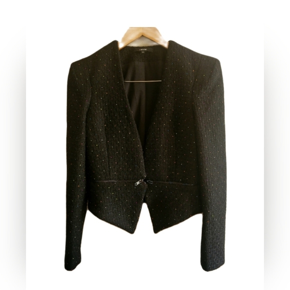 Anthropologie, Funktional Blazer, Black with Neon‎ Dot Accents,  Size Small - Picture 1 of 7